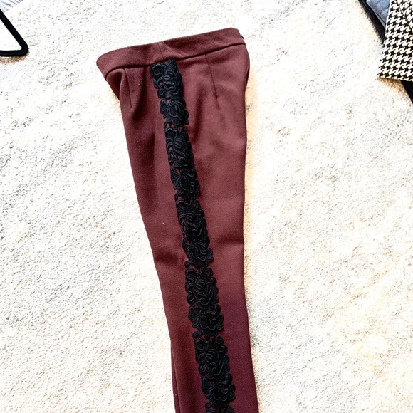 DOLCE & GABBANA Wool Pants with Lace - Picture 4 of 7